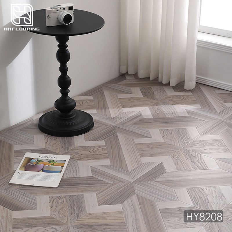 Harmaa parketti laminaattilattia