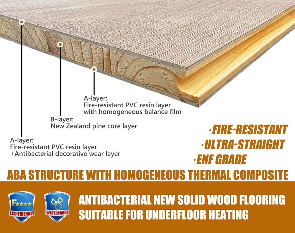 Advanced Antibacterial Solid-Wood Flooring