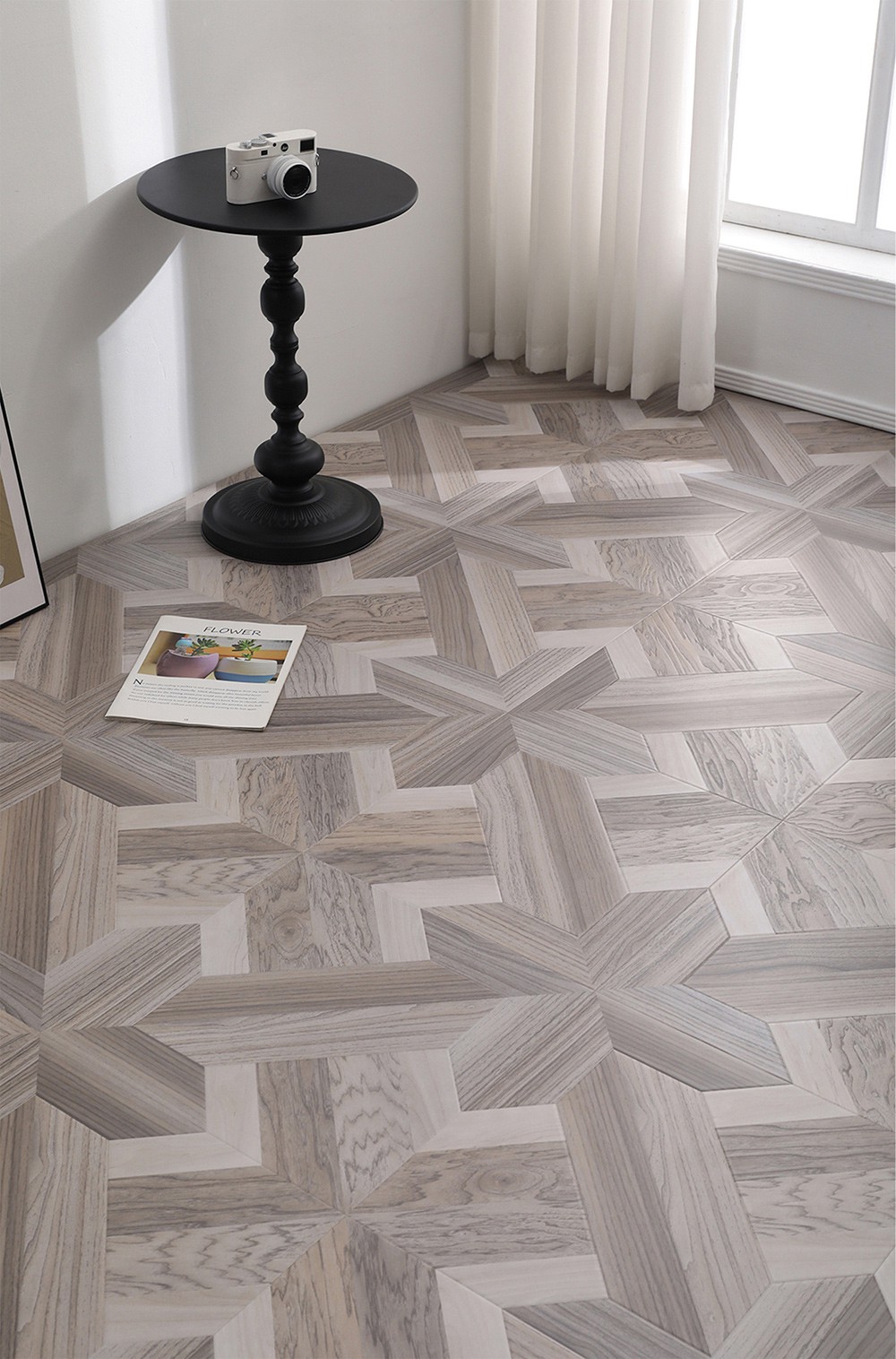 Application Areas of grey parquet laminate flooring
